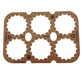 Earthrings 6-Pack Cardboard Can Carrier
