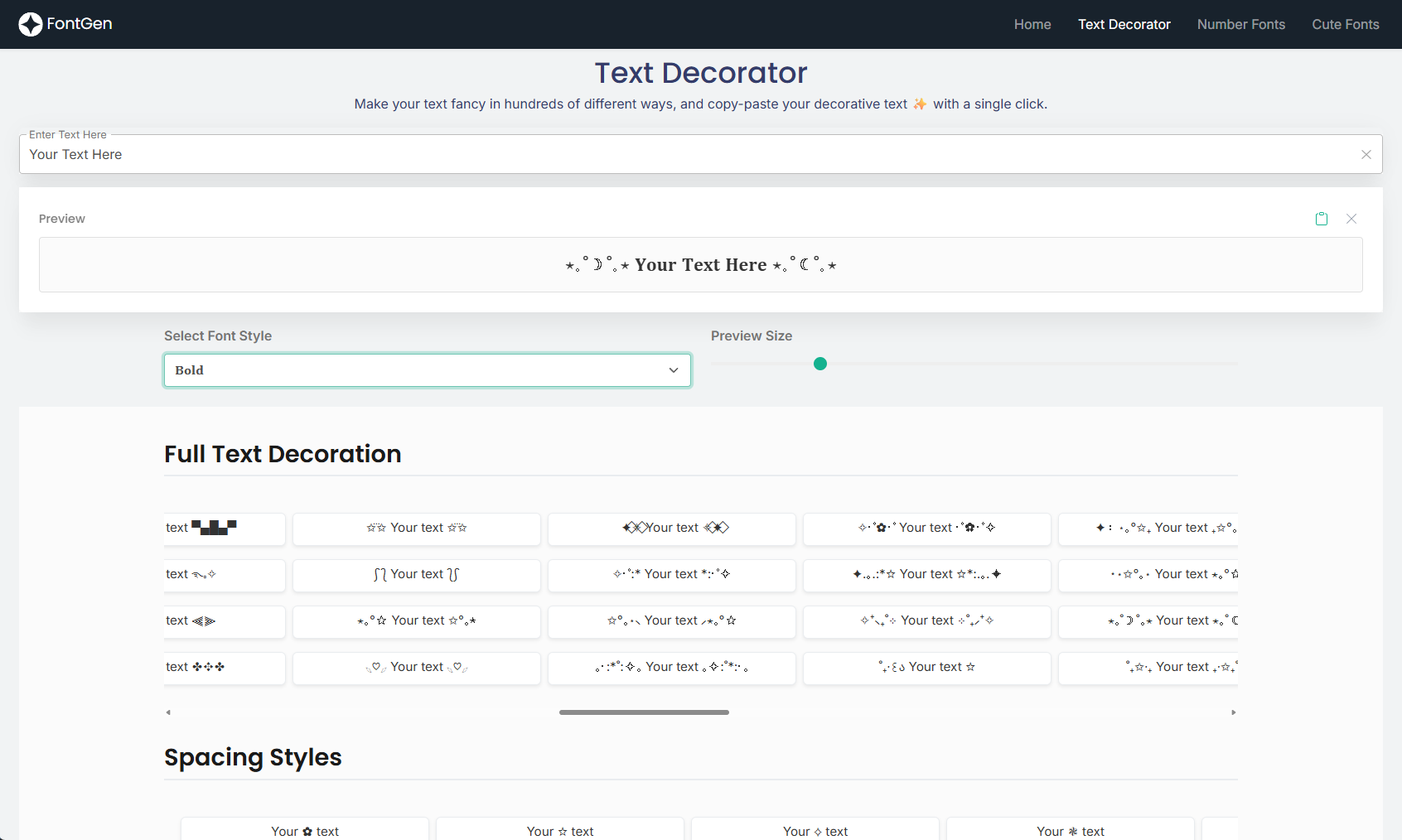 Font Generator - Screenshot 3 showing product features and functionality