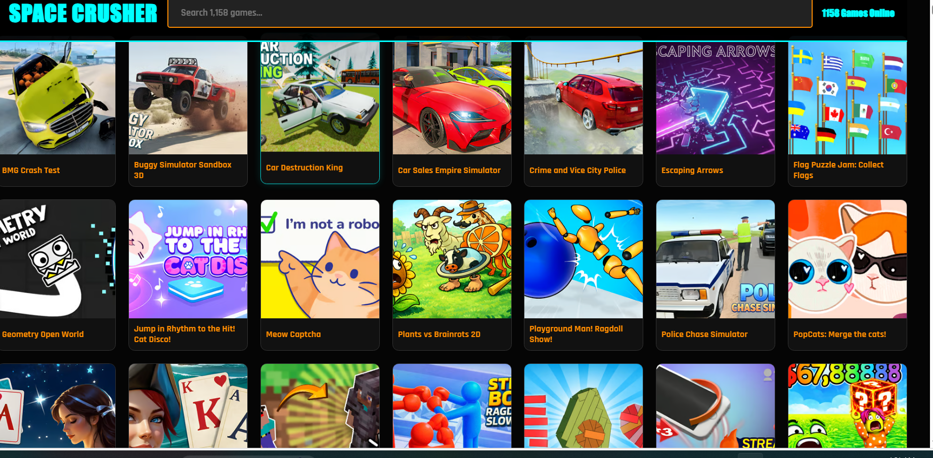 Space Crusher - Screenshot 2 showing product features and functionality