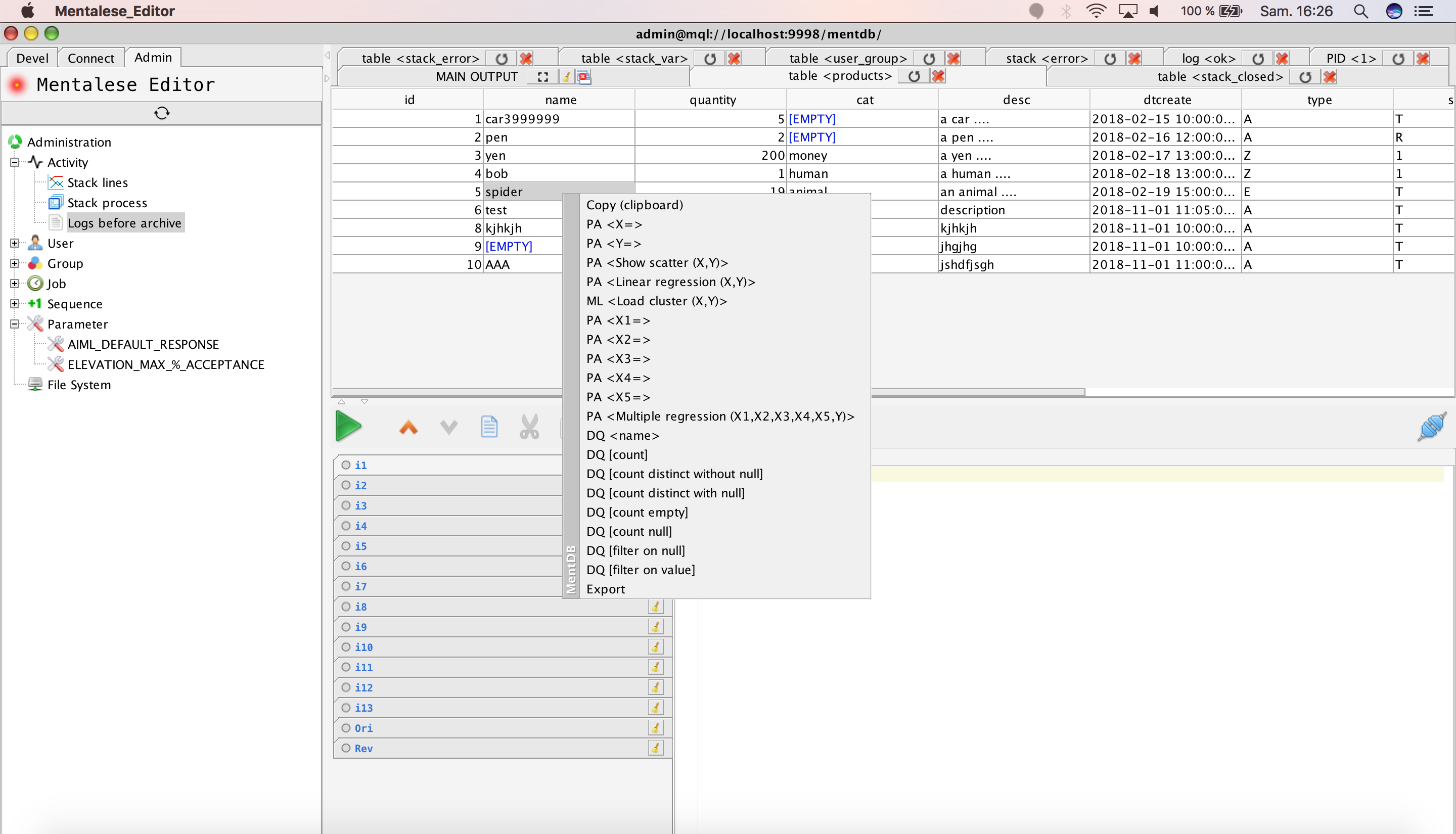 MentDB gallery image