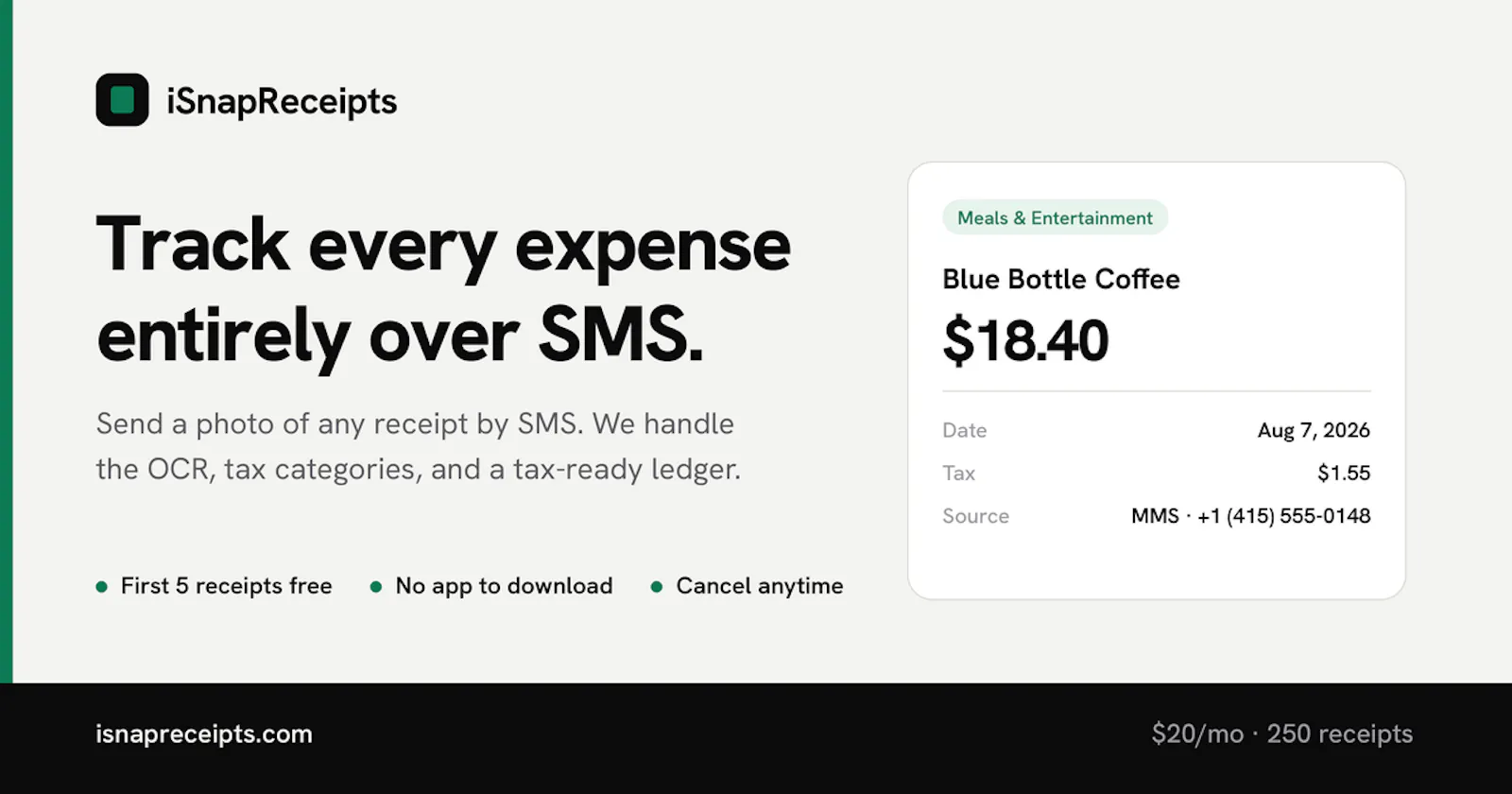 iSnapReceipts screenshot 1