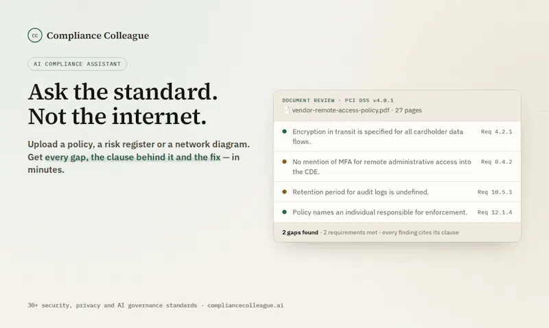 Compliance Colleague screenshot 2