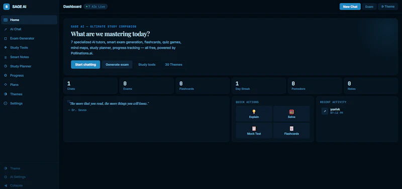 Sage - Your Tutor screenshot 1