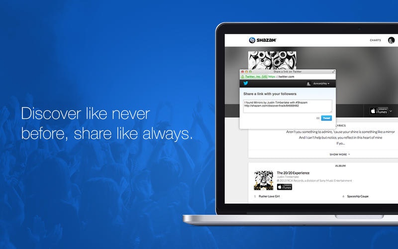 Shazam for Mac gallery image