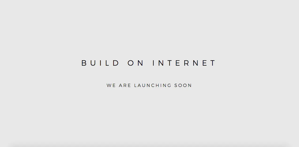 Build on internet