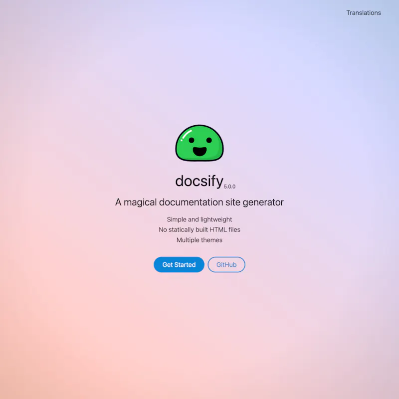 docsify screenshot 1