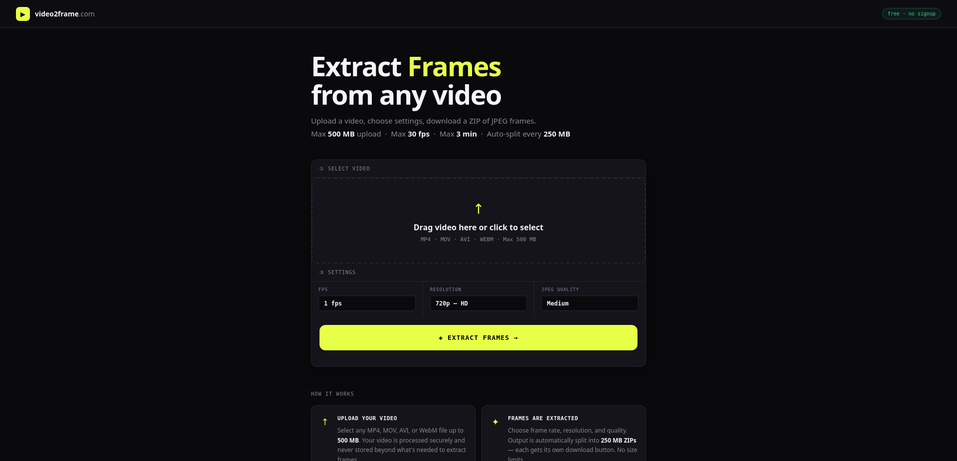 video2frame.com gallery image