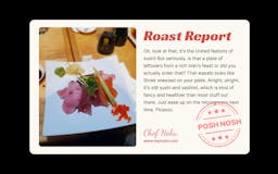 Roast My Meal by Hoku media 2