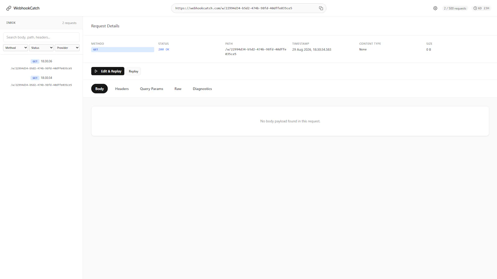 WebhookCatch screenshot 4