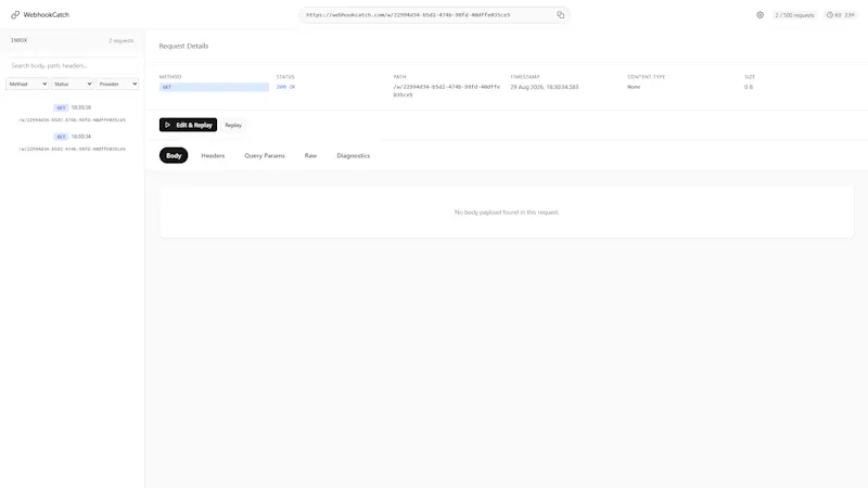 WebhookCatch screenshot 4