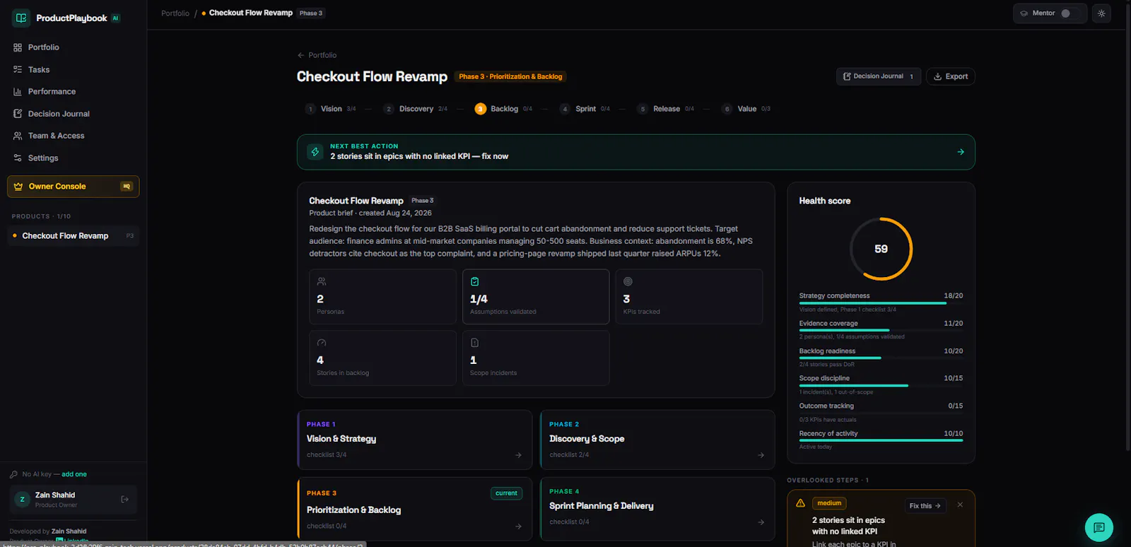 Product Playbook  screenshot 3