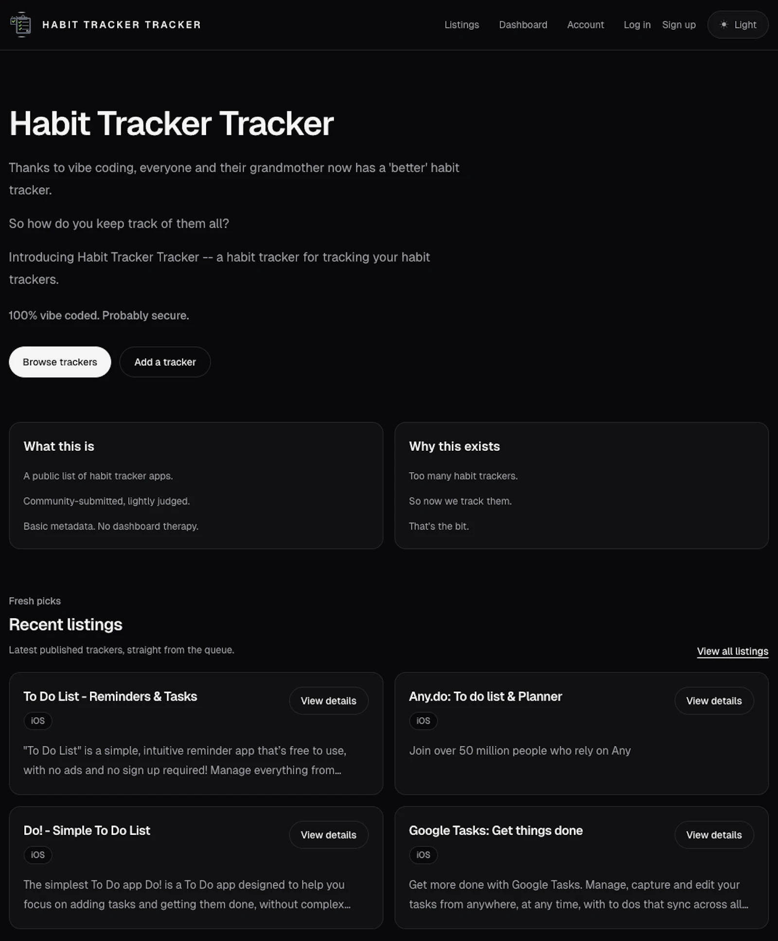 Habit Tracker Tracker screenshot 2