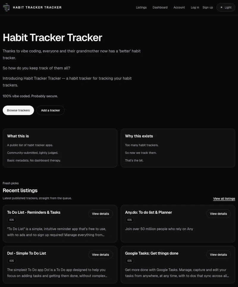 Habit Tracker Tracker screenshot 2