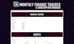Notion Finance Tracker Template image