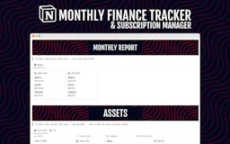 Notion Finance Tracker Template media 1