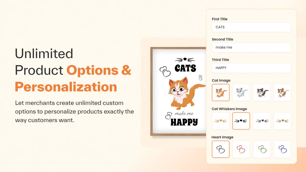Custom Product Options - Screenshot 2 showing product features and functionality