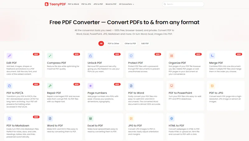 TeenyPDF screenshot 1