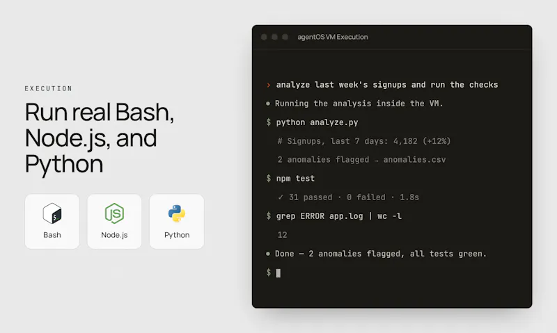 agentOS screenshot 4