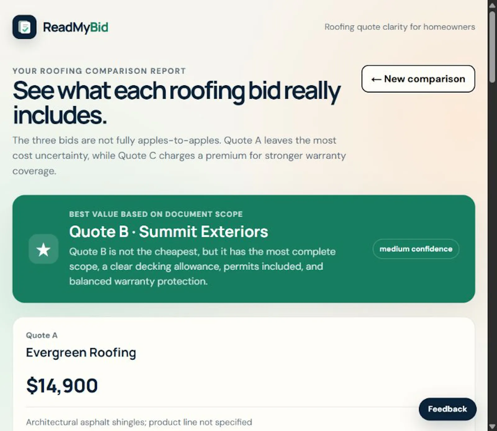 ReadMyBid screenshot 2