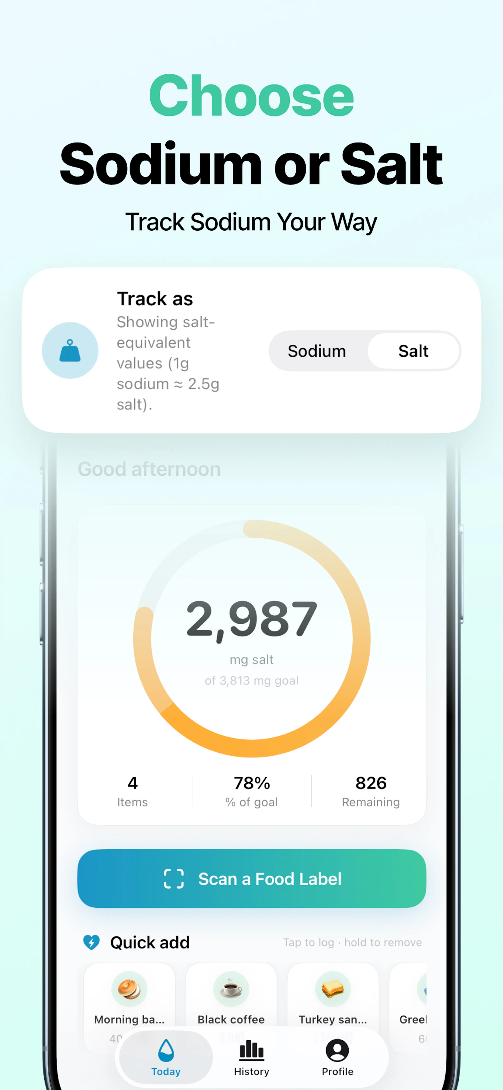 Sodi: Sodium & Salt Scanner screenshot 1