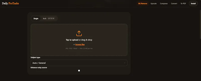 DailyProTasks: 5 Free Image Utilities screenshot 1