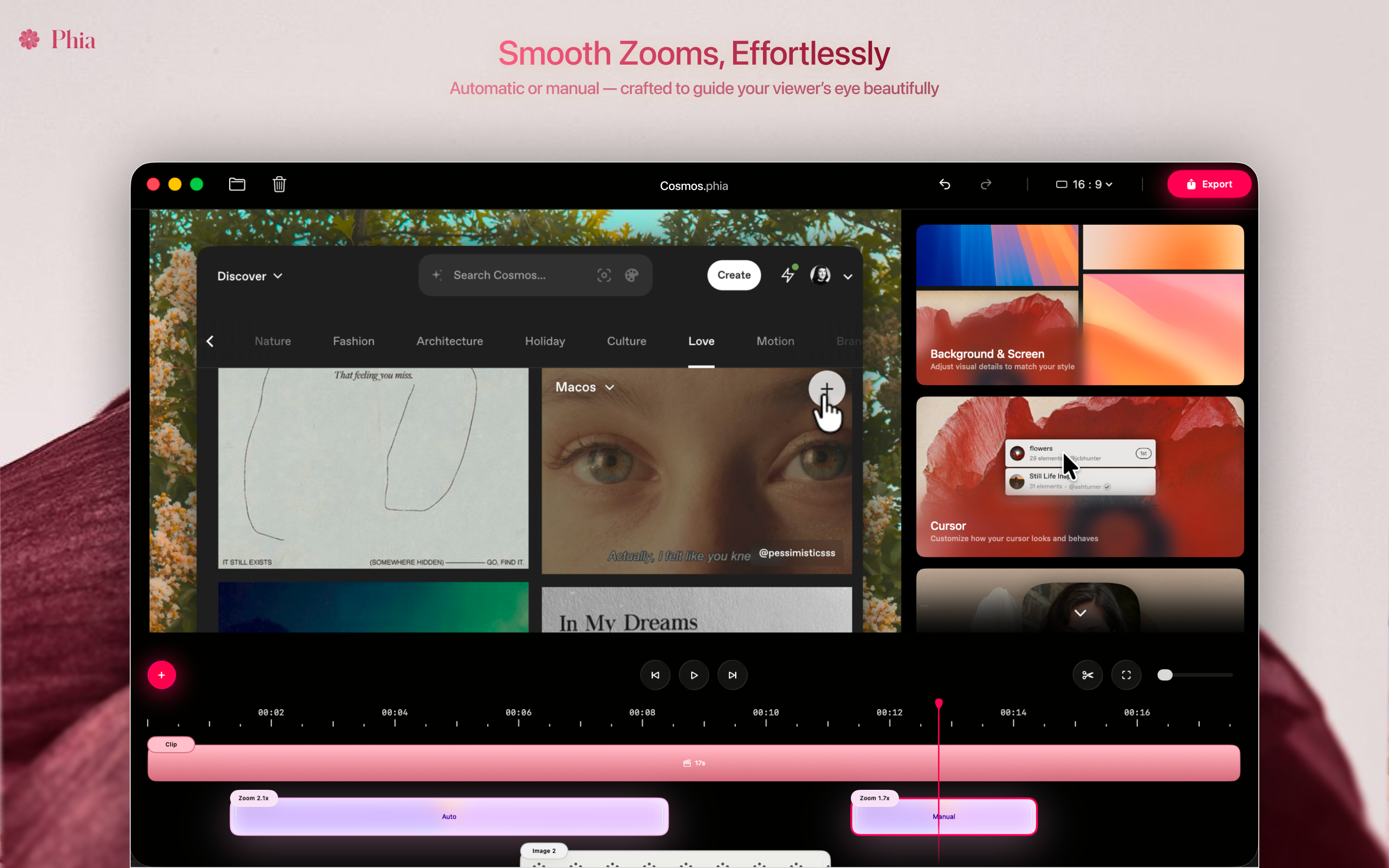 Phia - Screenshot 3 showing product features and functionality