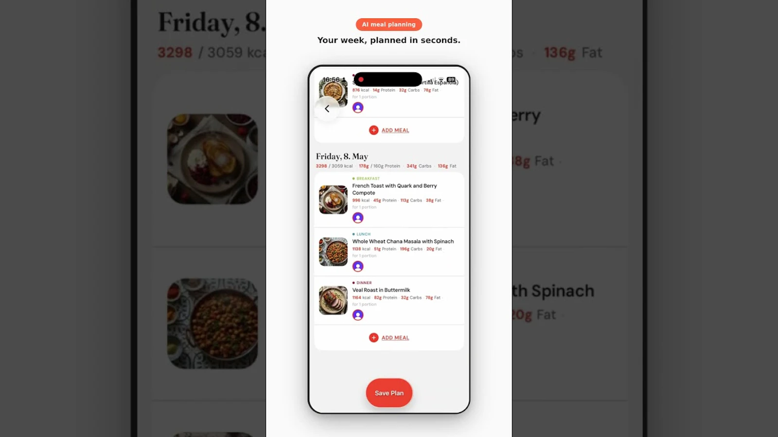 PlannyMeals screenshot 1 (video preview)