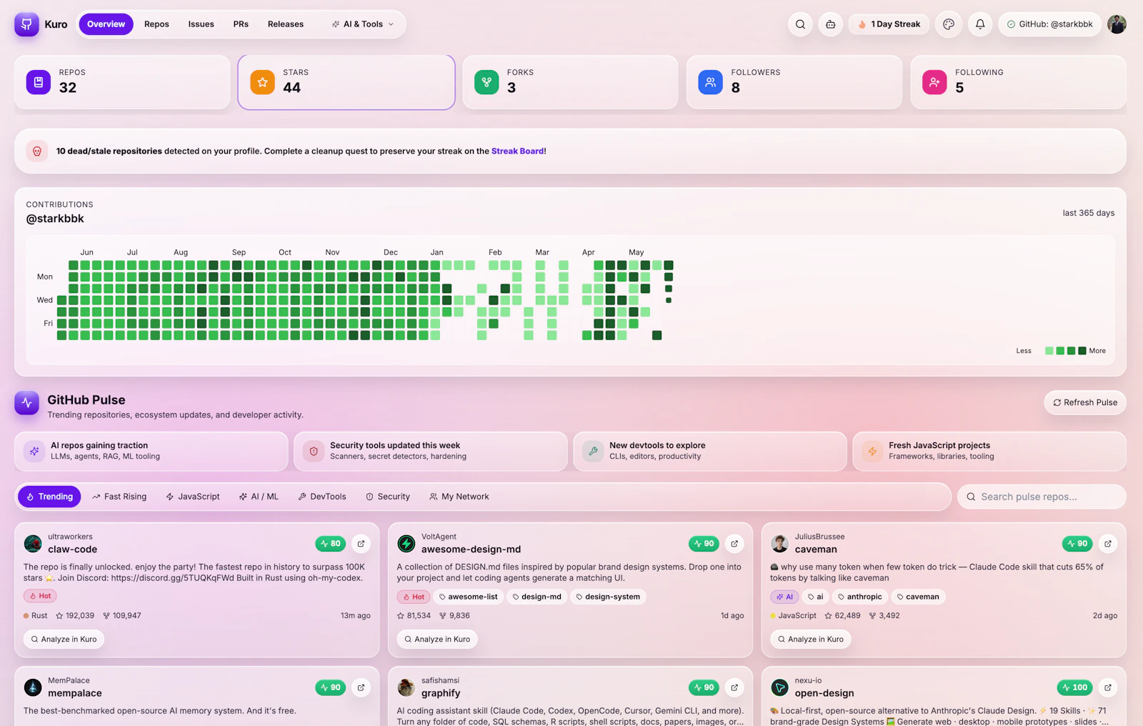 Kuro screenshot 1