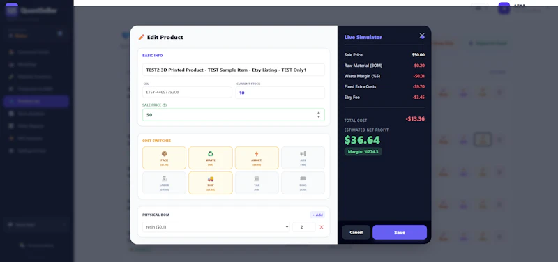 QuantSeller screenshot 3