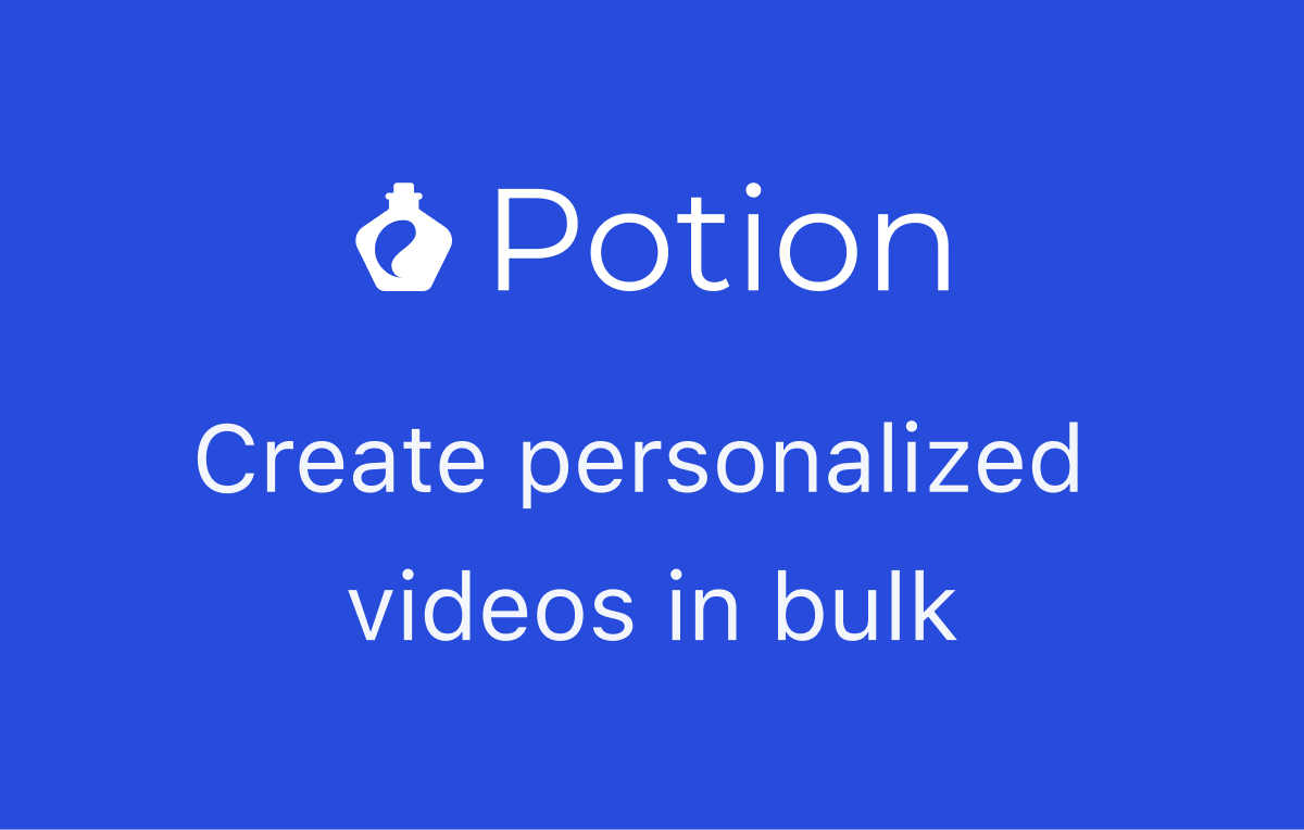 Potion — product overview and interface preview