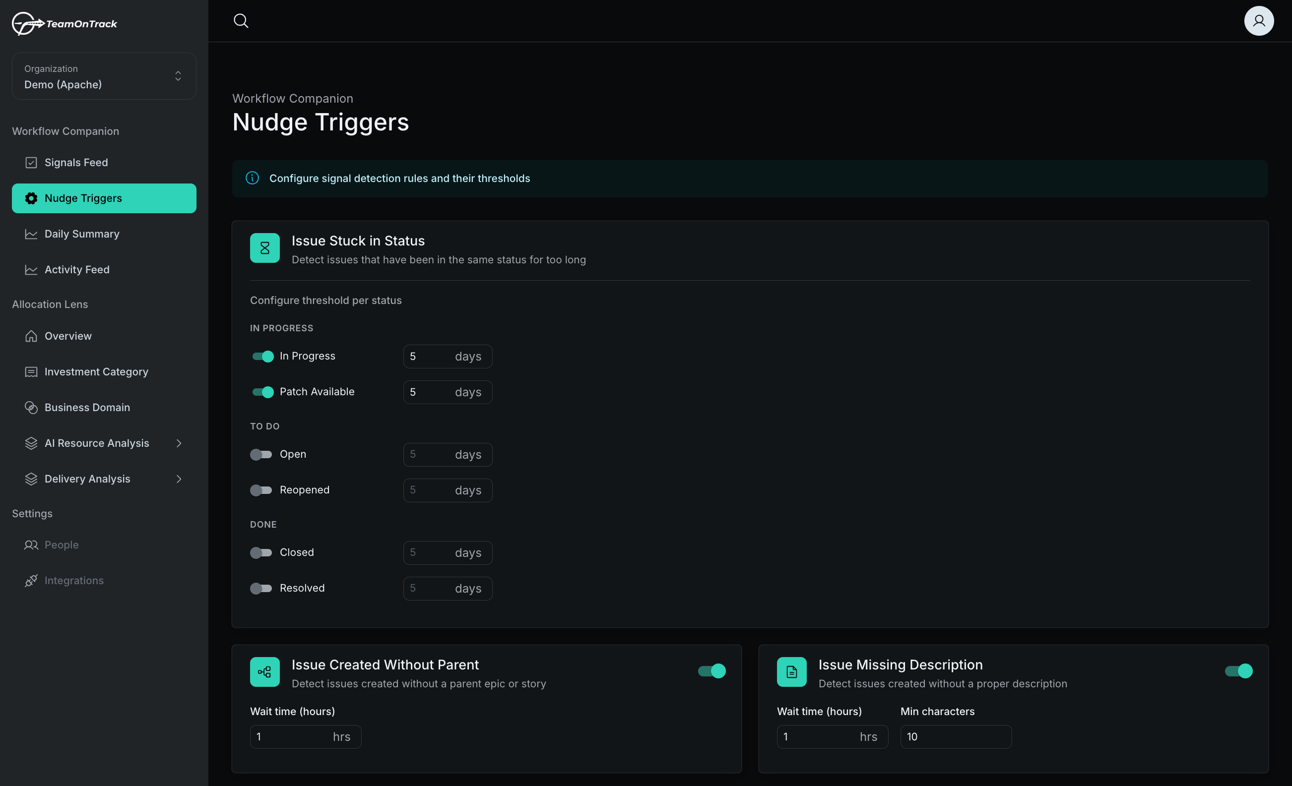 TeamOnTrack | Smart Dev Nudges gallery image
