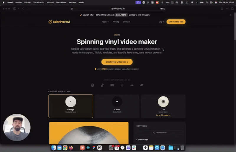 Spinning Vinyl screenshot 1 (video preview)