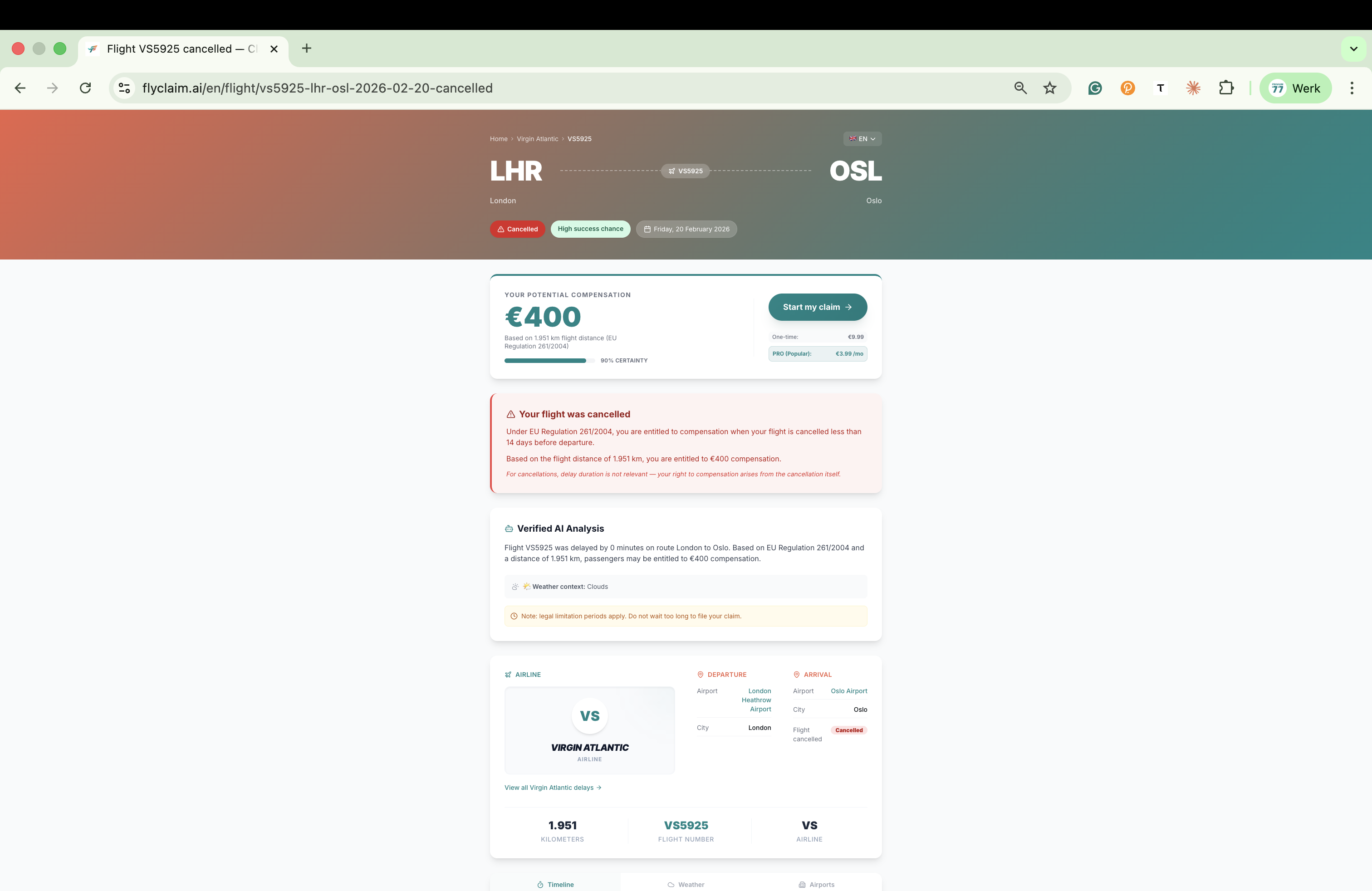 FlyClaim.AI - Screenshot 4 showing product features and functionality