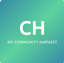 My Community Harvest Alpha - Product Hunt launch logo and brand identity