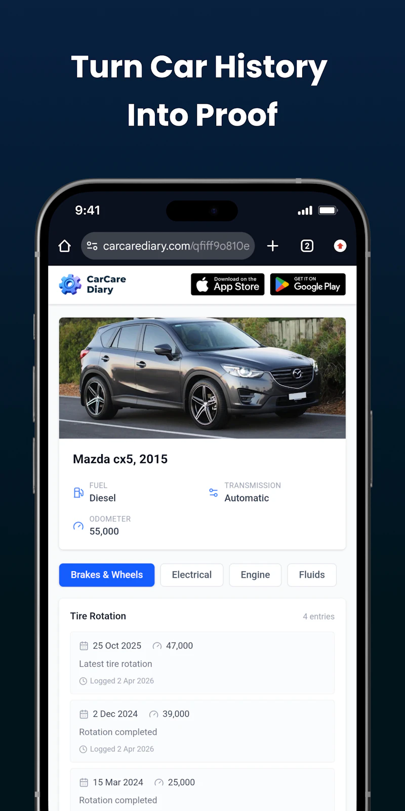 CarCare Diary screenshot 3