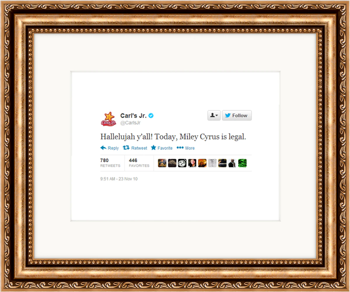 Framed Tweets Image