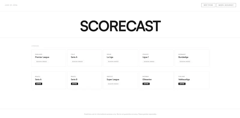 ScoreCast screenshot 1
