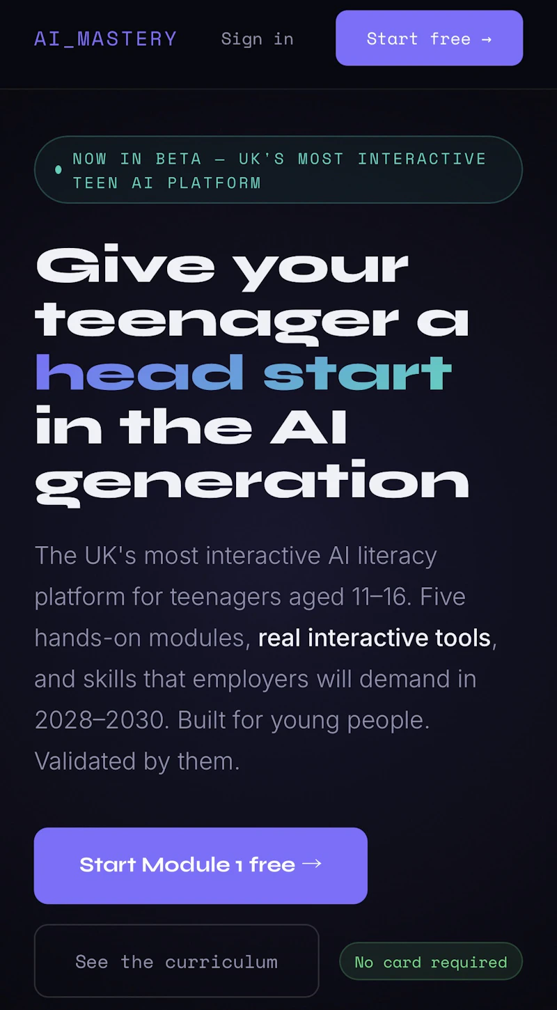 AI Mastery screenshot 1