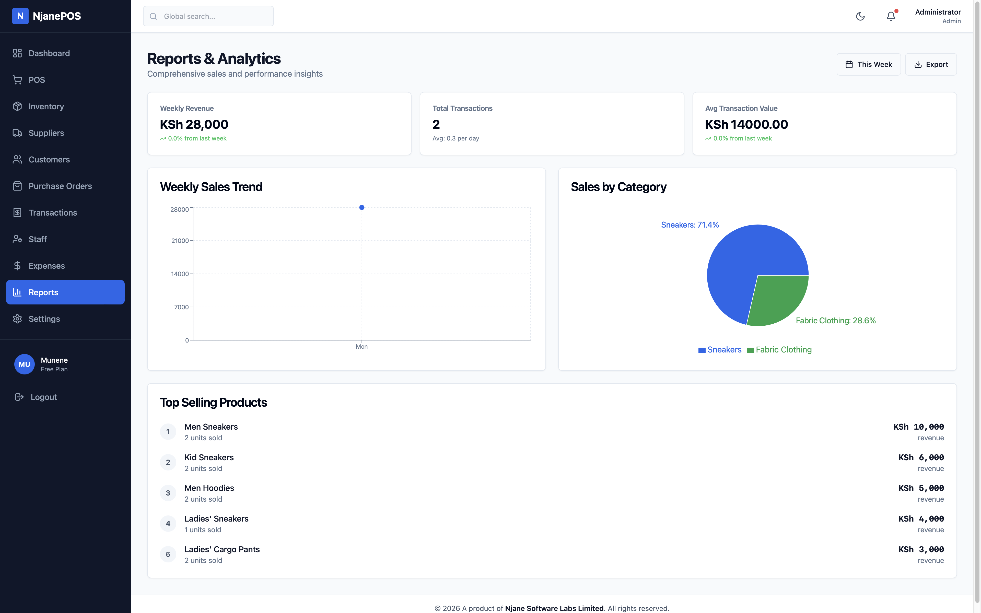 Njane Point of Sales System gallery image