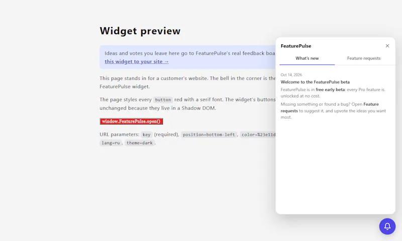 FeaturePulse screenshot 1
