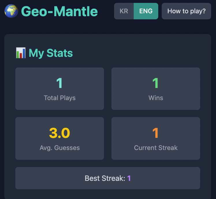 지맨틀(Geo-Mantle) - Main product screenshot demonstrating key features and user interface