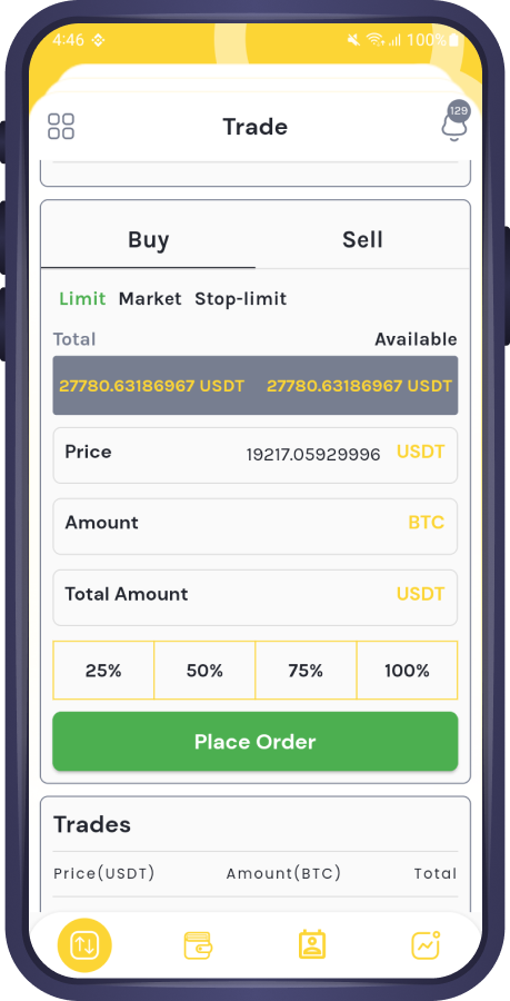 TradexPro Exchange 모바일 앱 - 암호화 구매 판매 및 거래 플러터 모바일 앱 미디어 8
