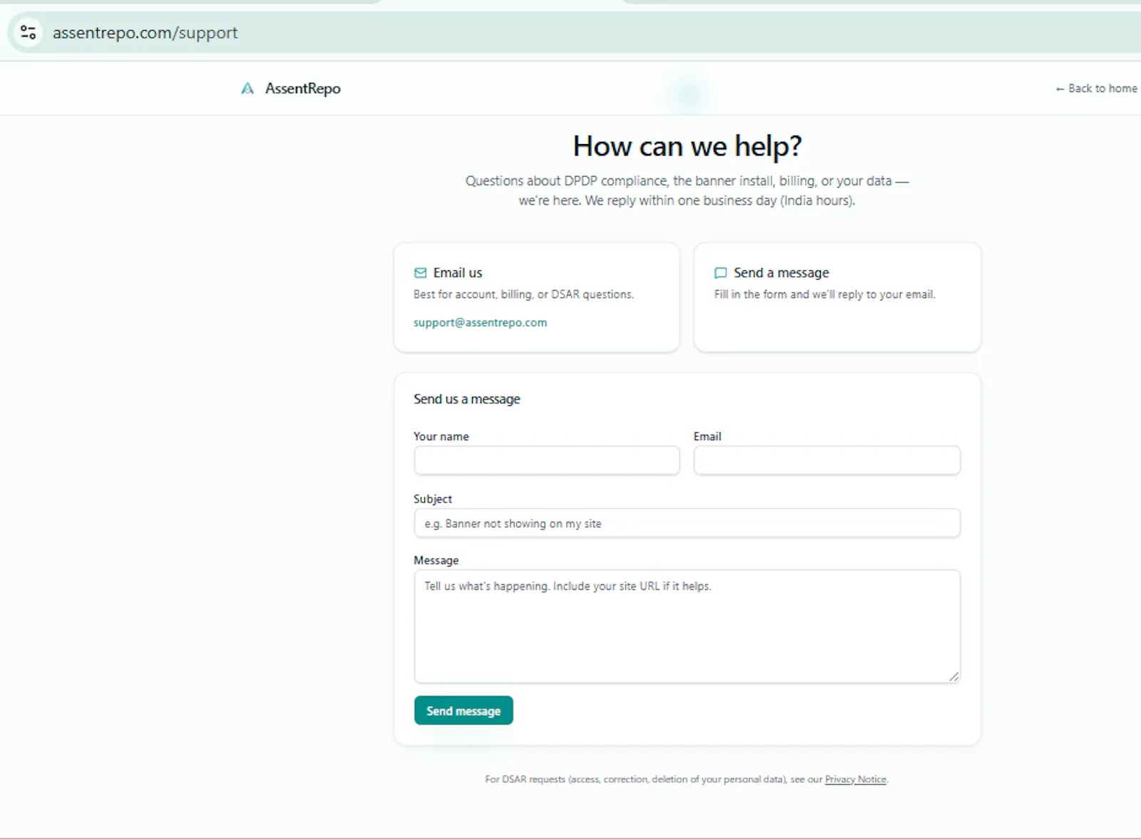 AssentRepo  screenshot 2