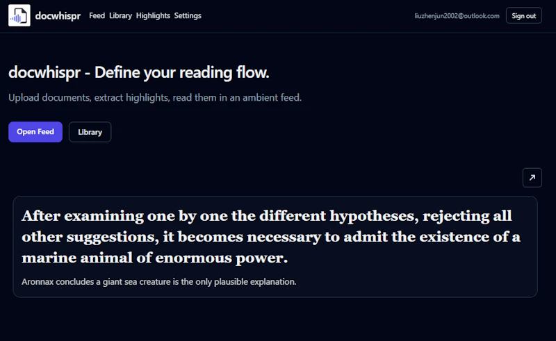docwhispr screenshot 2
