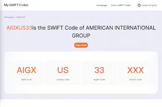 Swiftcode/BIC Codes searchable database gallery image