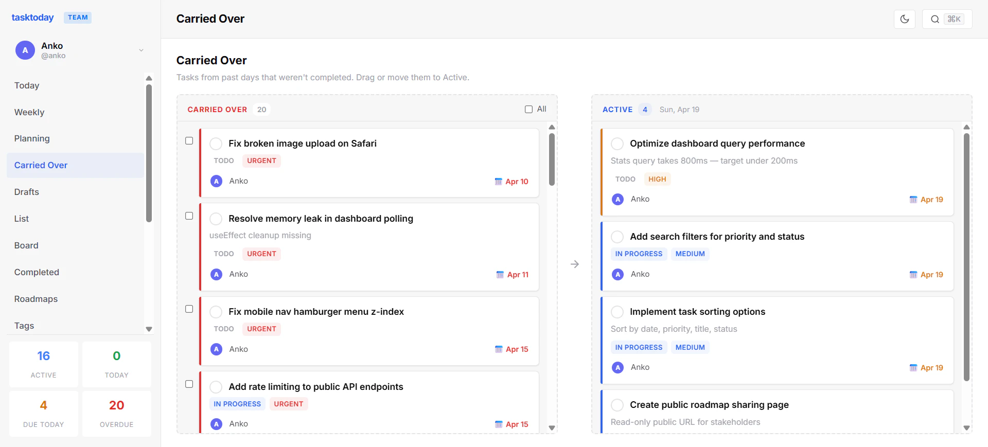 TaskToday screenshot 3