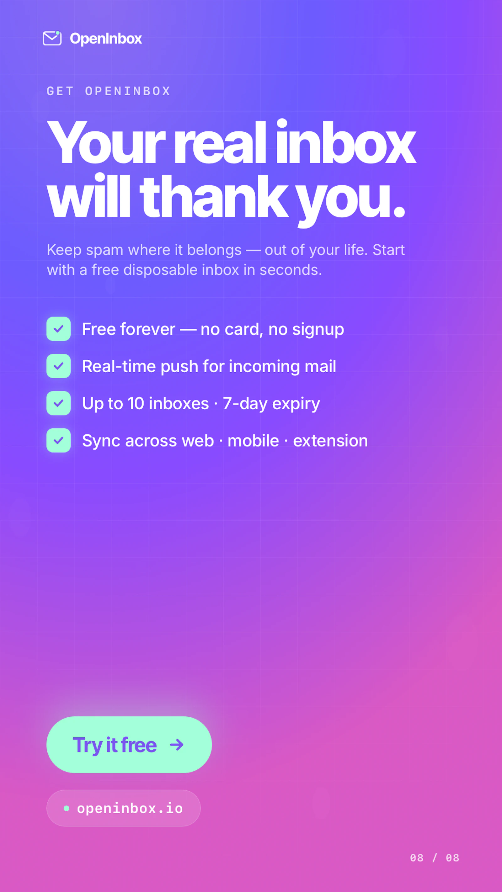 OpenInbox.io screenshot 3