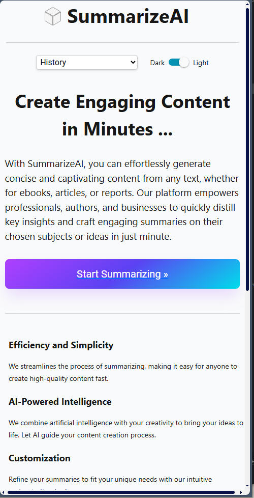 SummarizeAI