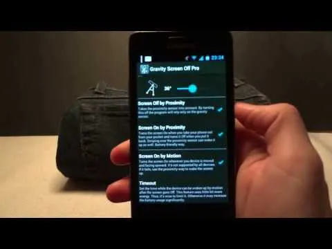 Gravity Screen - On/Off