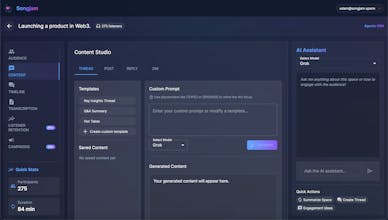 Songjam - X/Twitter Space Insights & CRM gallery image